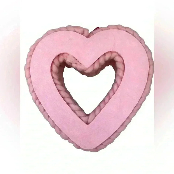 Hope and Wonder decor Valentine’s Day wreath pink size 13”x12” NWT - Picture 2 of 2